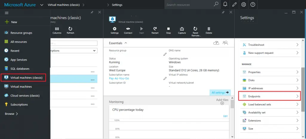 New Azure Portal