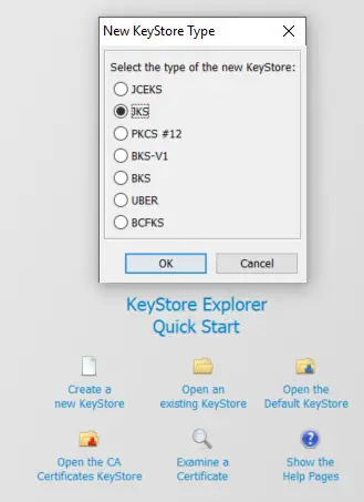 keystore java generate windows how convert jks pfx to: to