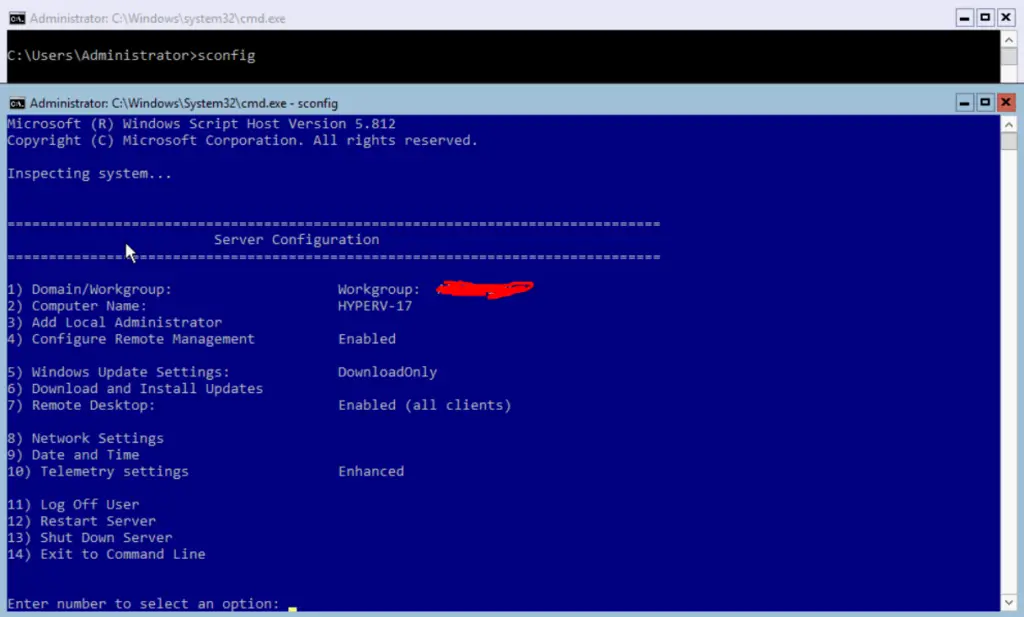 hyperv blue cmd