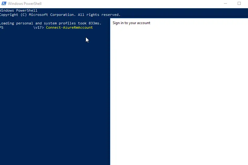 powershell authentication