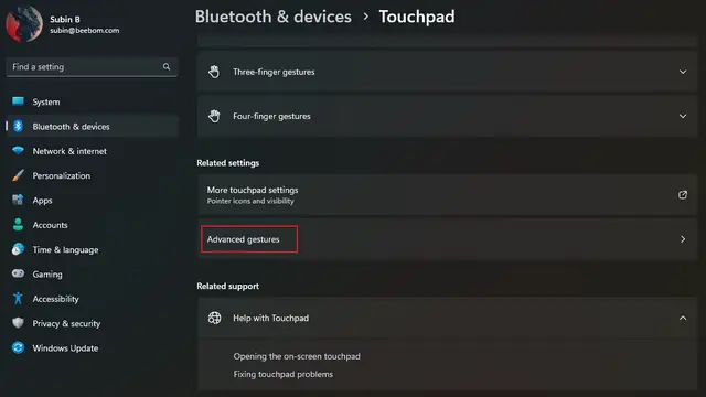 How to Customize Touchpad Gestures in Windows 11 (2022) | Beebom