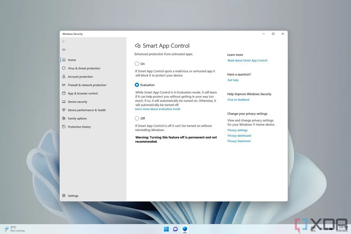 How to use Smart App Control in the Windows 11 2022 Update (version 22H2)
