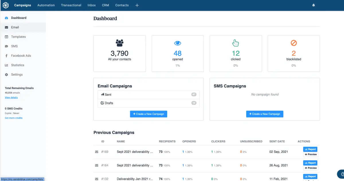 Sendinblue marketing platform | No-code tools