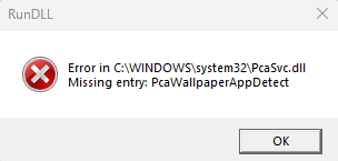 missing entry